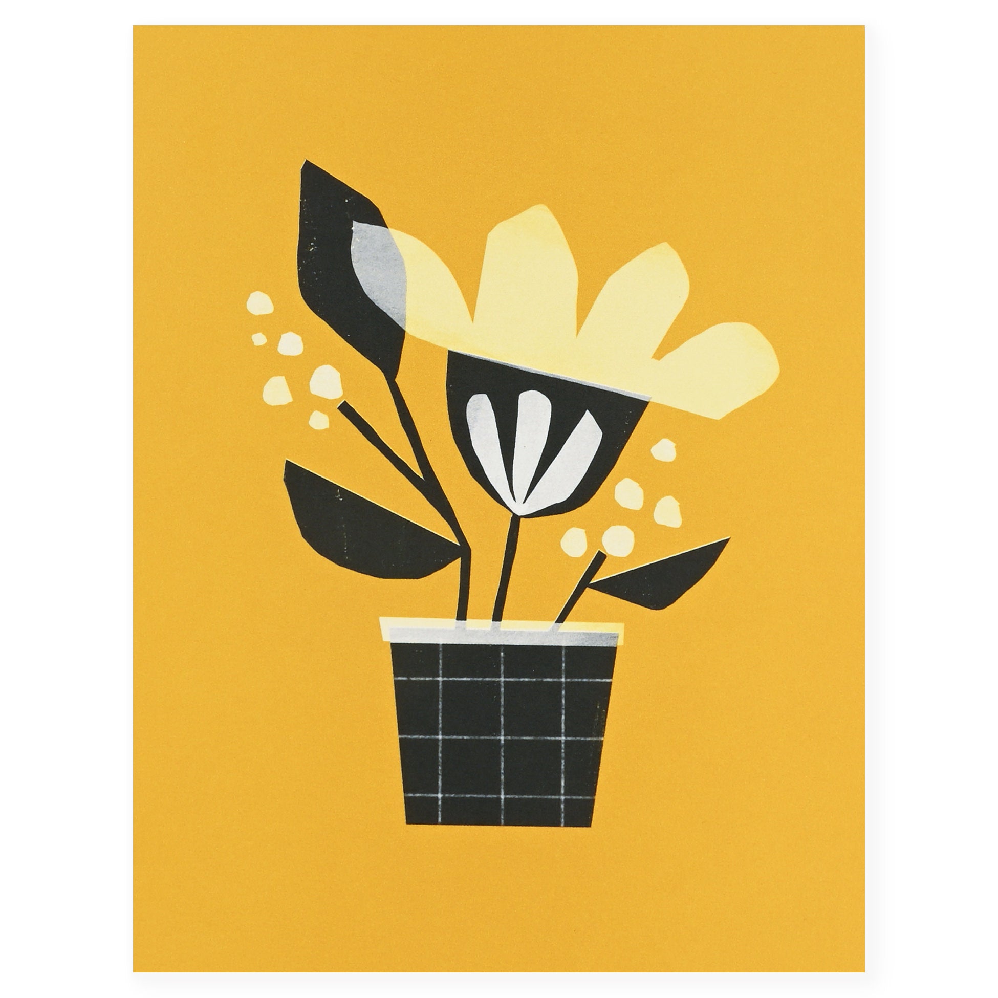 Emily Rae Carlson Potted Plant Greeting Card 
