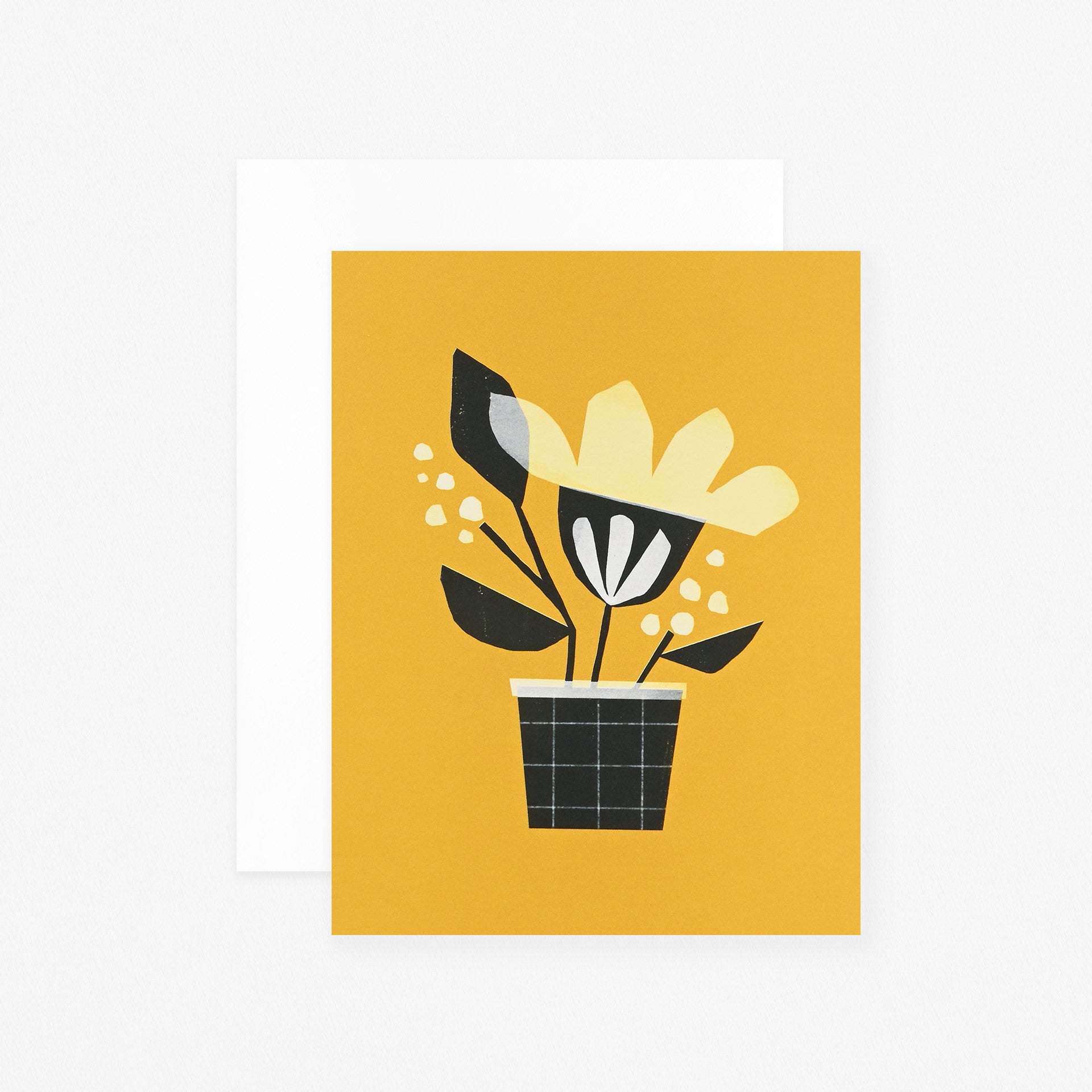 Emily Rae Carlson Potted Plant Greeting Card 