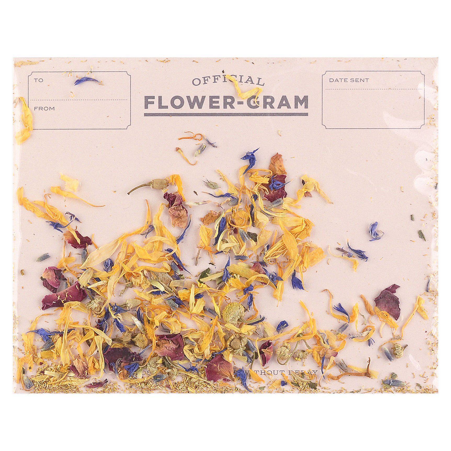 Inklings Paperie Flowergram Greeting Card Wildflowers & Mint 