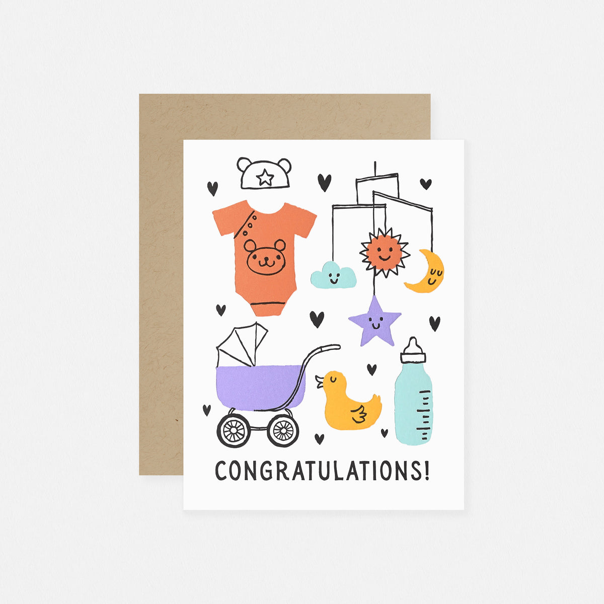 Fugu Fugu Baby Things Congrats New Baby Card 