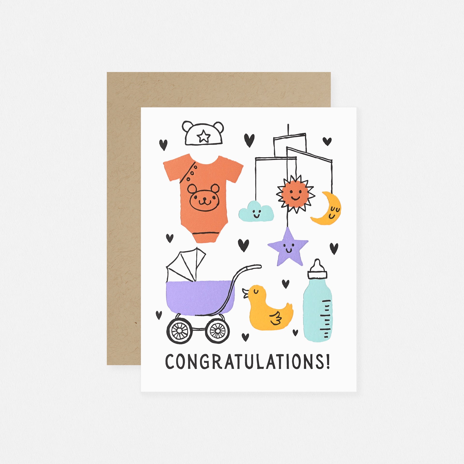 Fugu Fugu Baby Things Congrats New Baby Card 