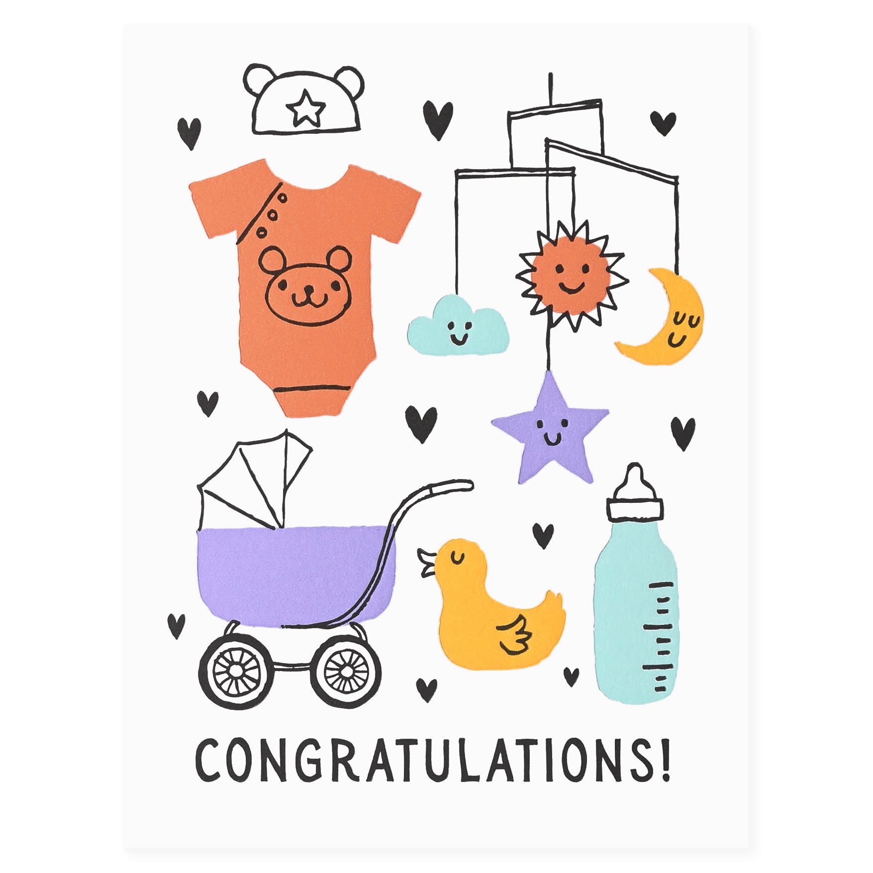 Fugu Fugu Baby Things Congrats New Baby Card 