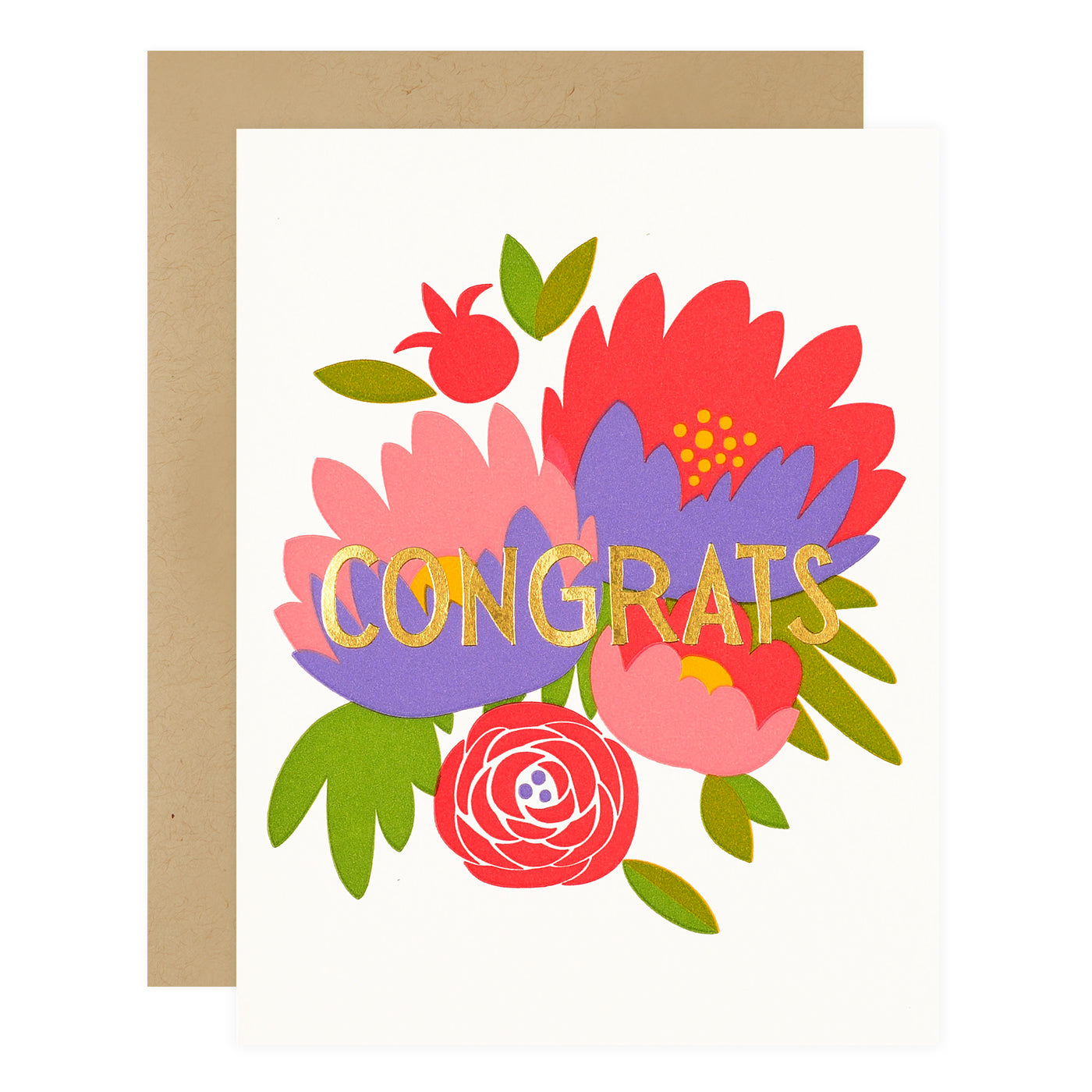 Fugu Fugu Congrats Bouquet Greeting Card 