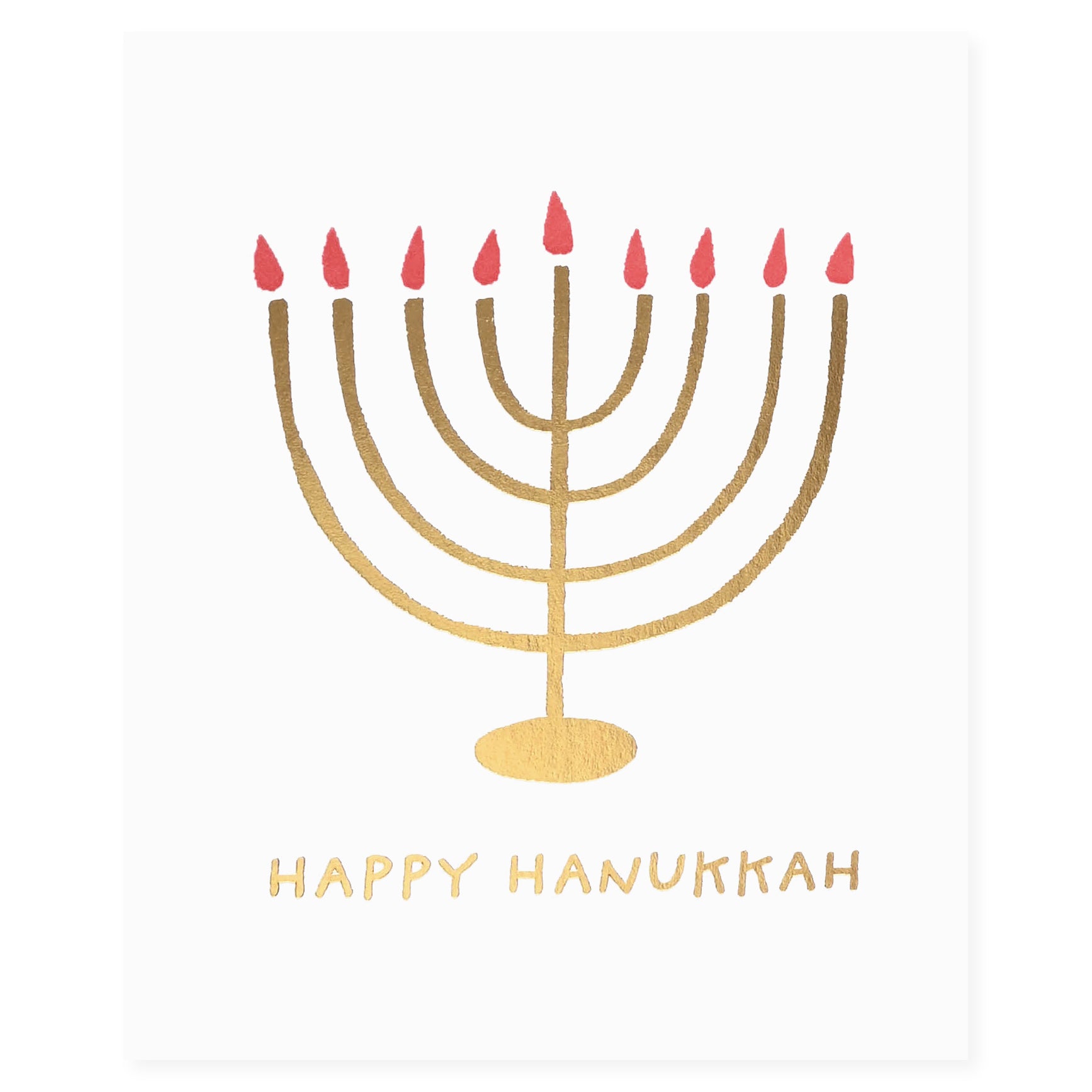 Fugu Fugu Menorah Hanukkah Card 