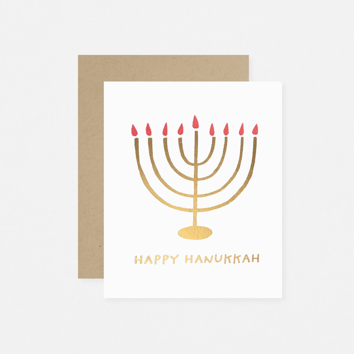 Fugu Fugu Menorah Hanukkah Card 