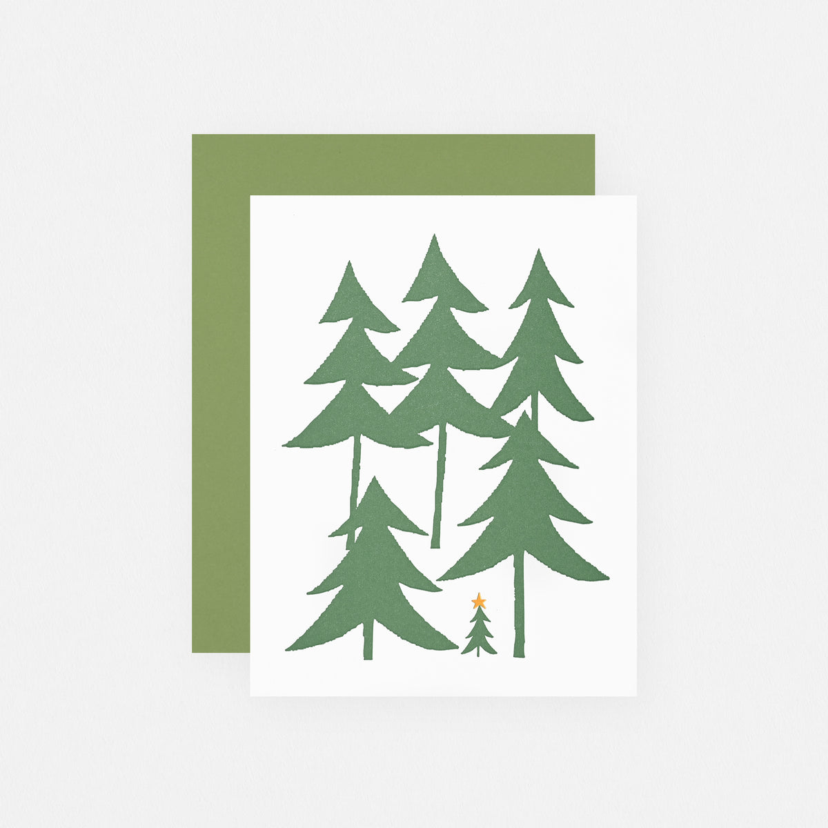 Fugu Fugu Winter Trees Holiday Card 