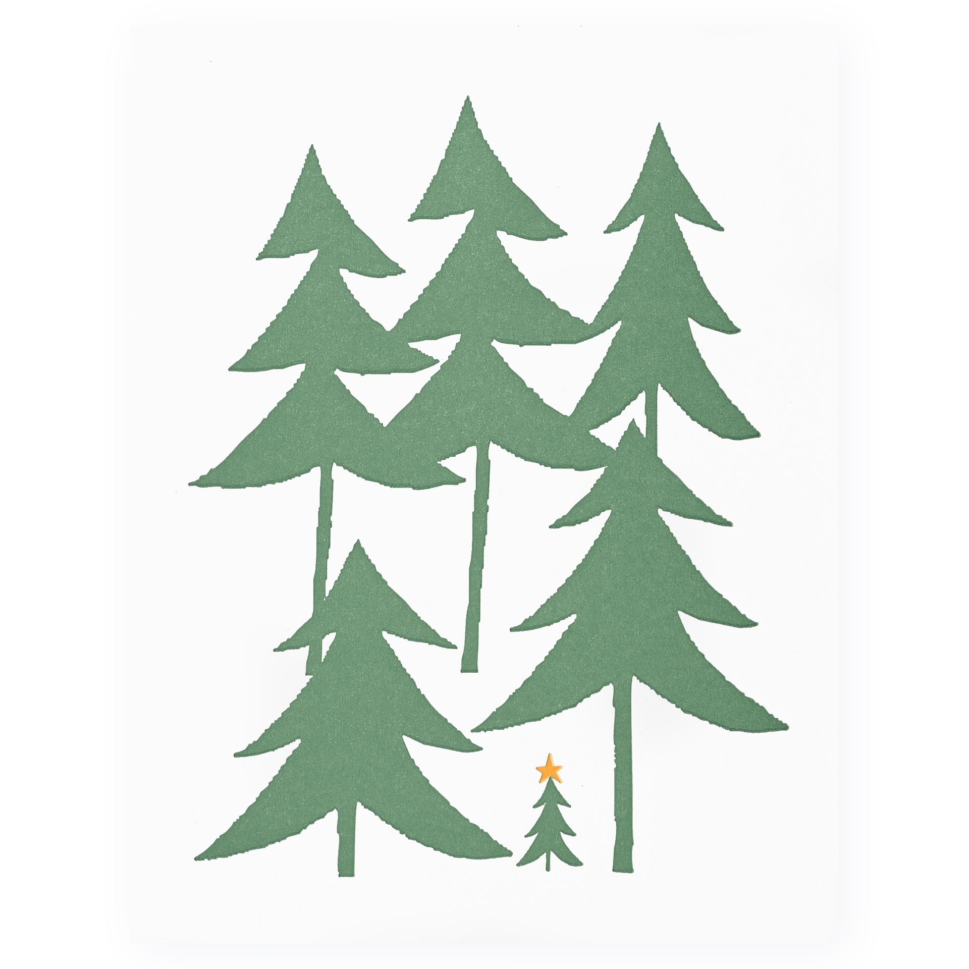 Fugu Fugu Winter Trees Holiday Cards Boxed 