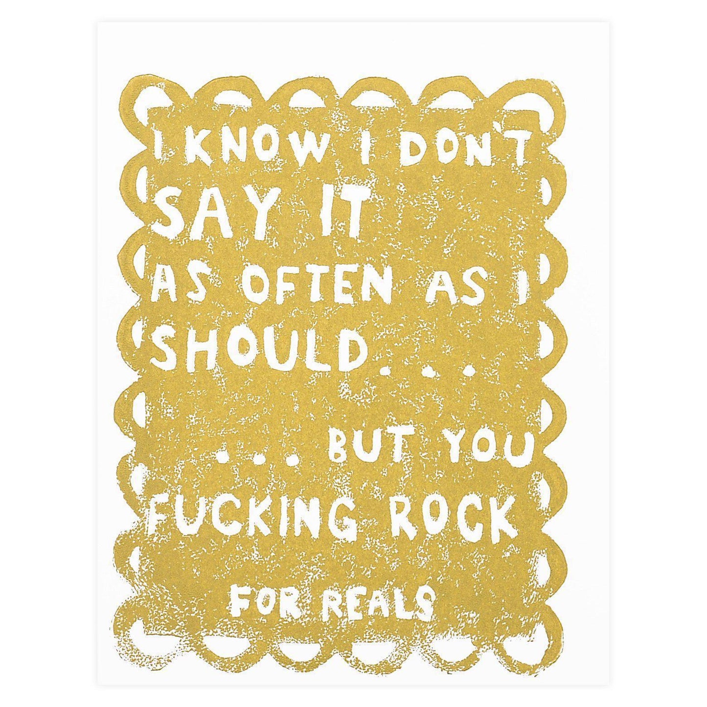 Ghost Academy You Effing Rock Greeting Card 