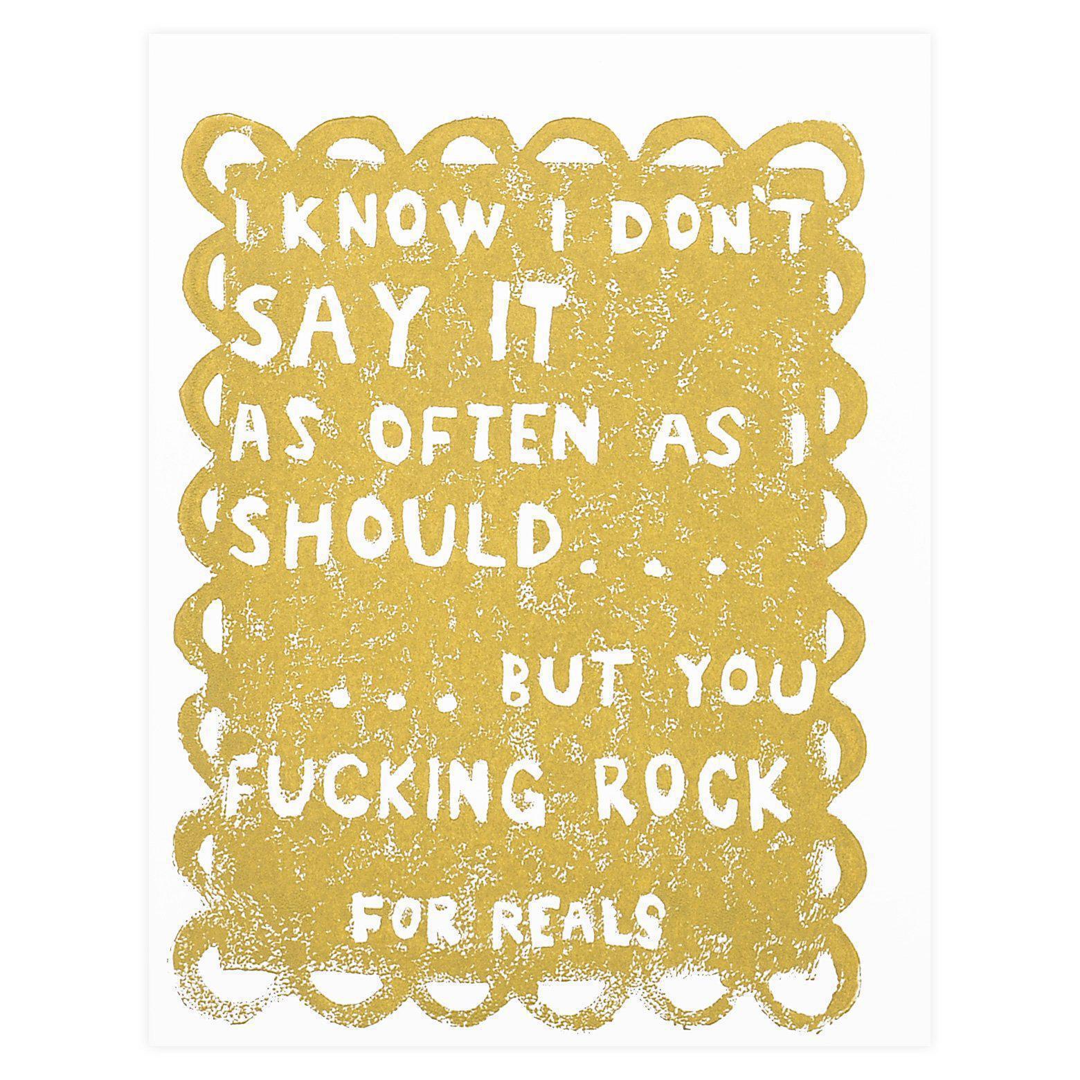 Ghost Academy You Effing Rock Greeting Card 