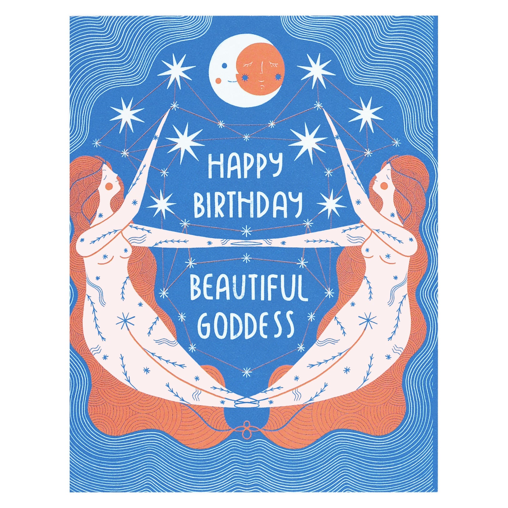 Gingiber Beautiful Goddess Birthday Card 