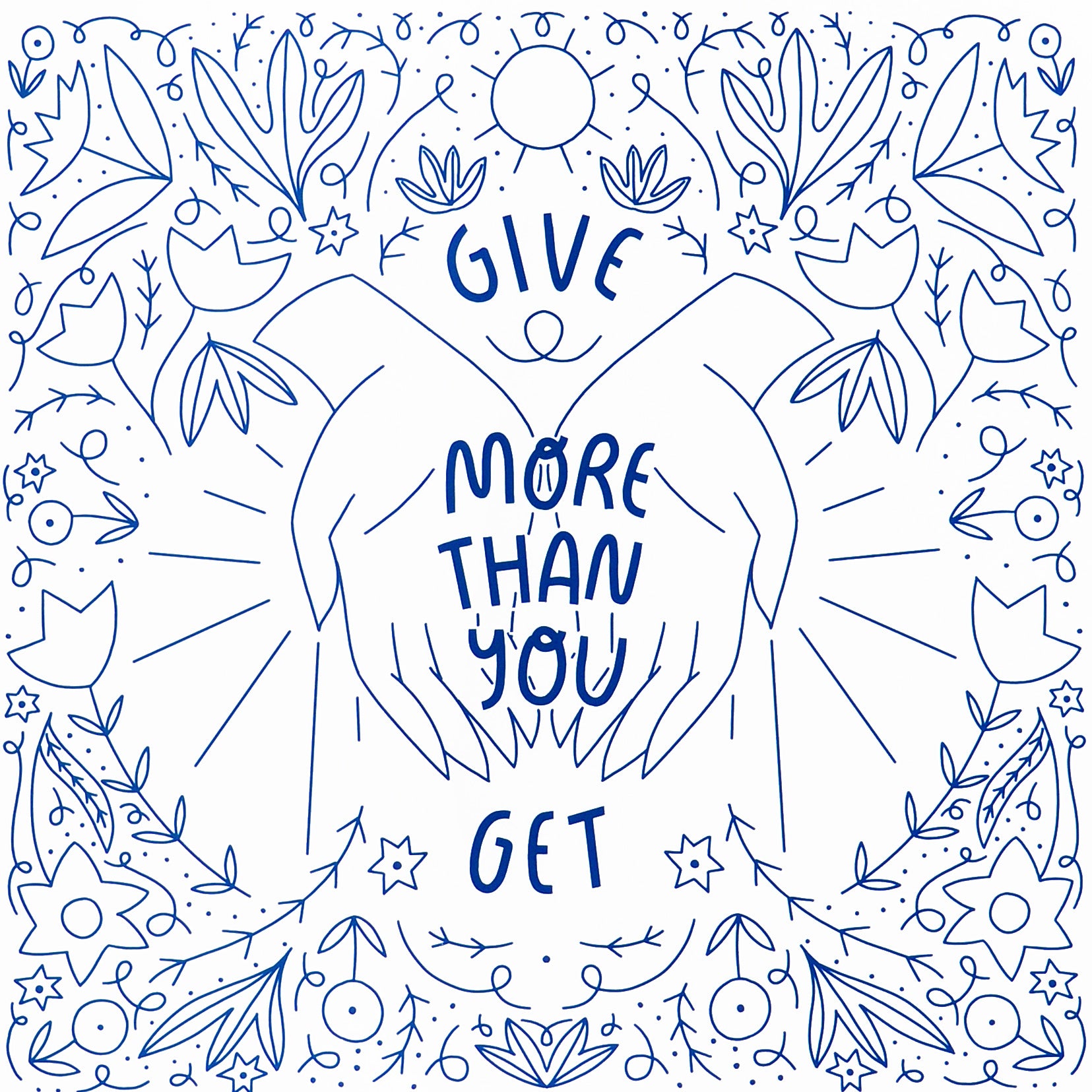 Gingiber Give More Than You Get Print 8 x 10" 
