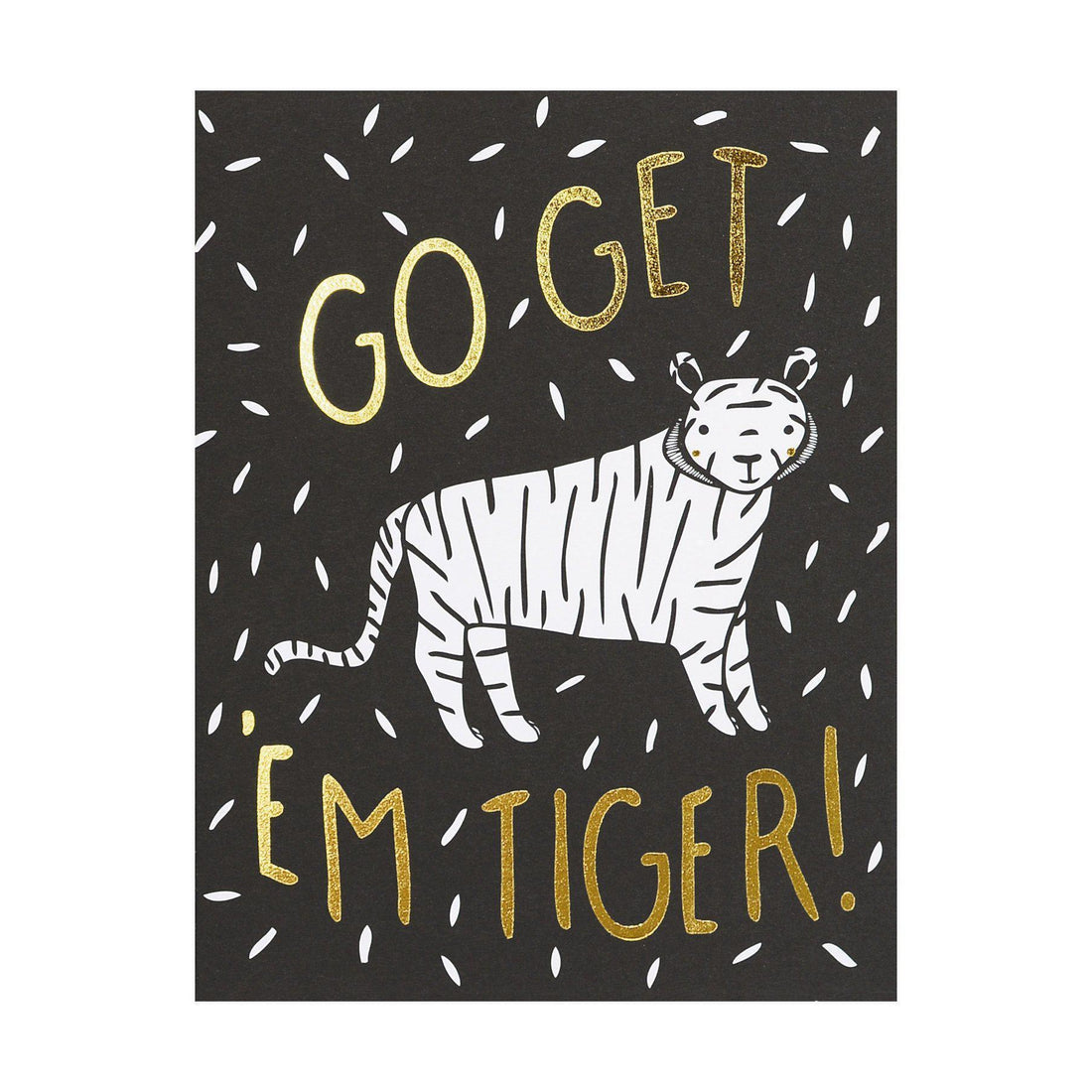 Gingiber Go Get 'Em Tiger Greeting Card 