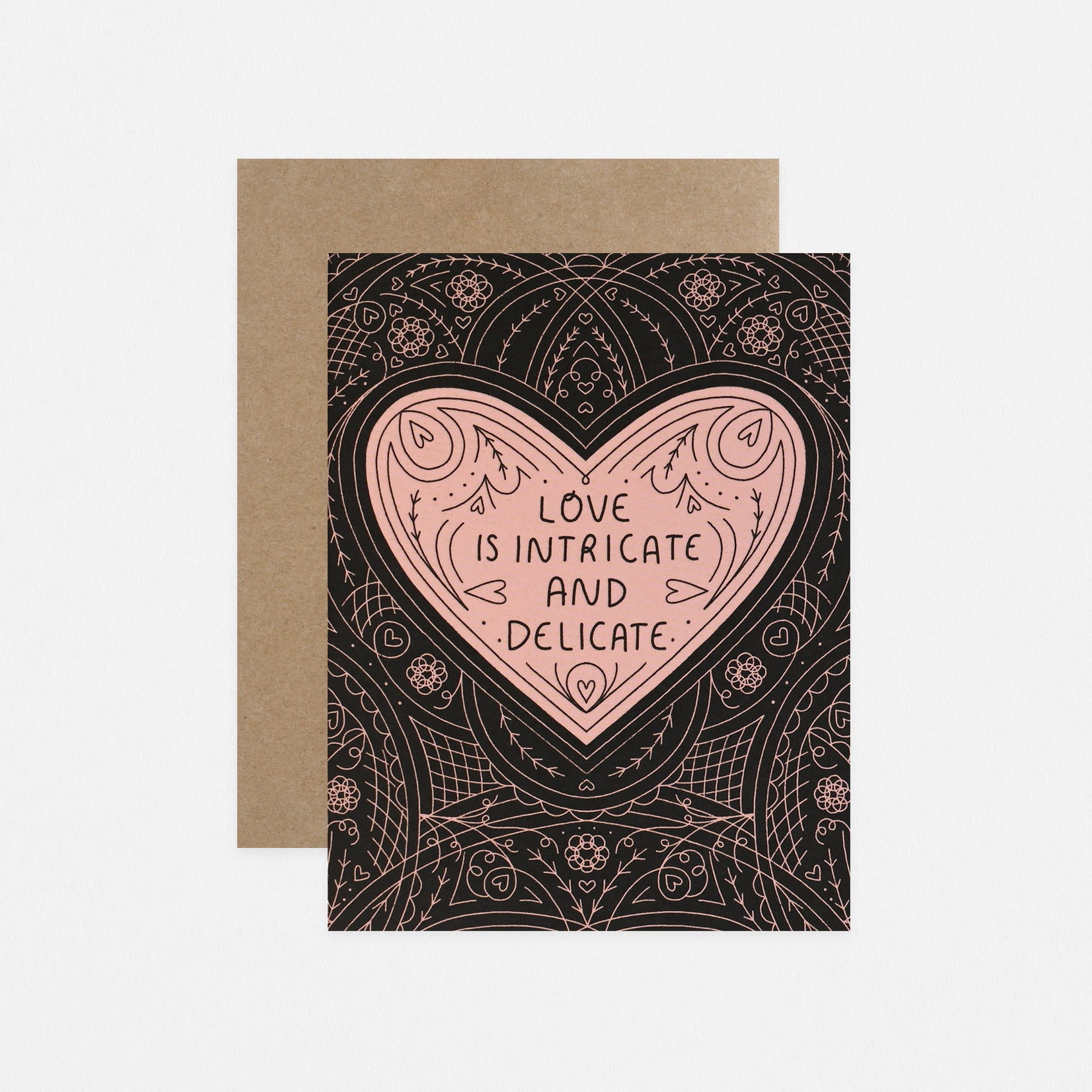 Love is Intricate Greeting Card