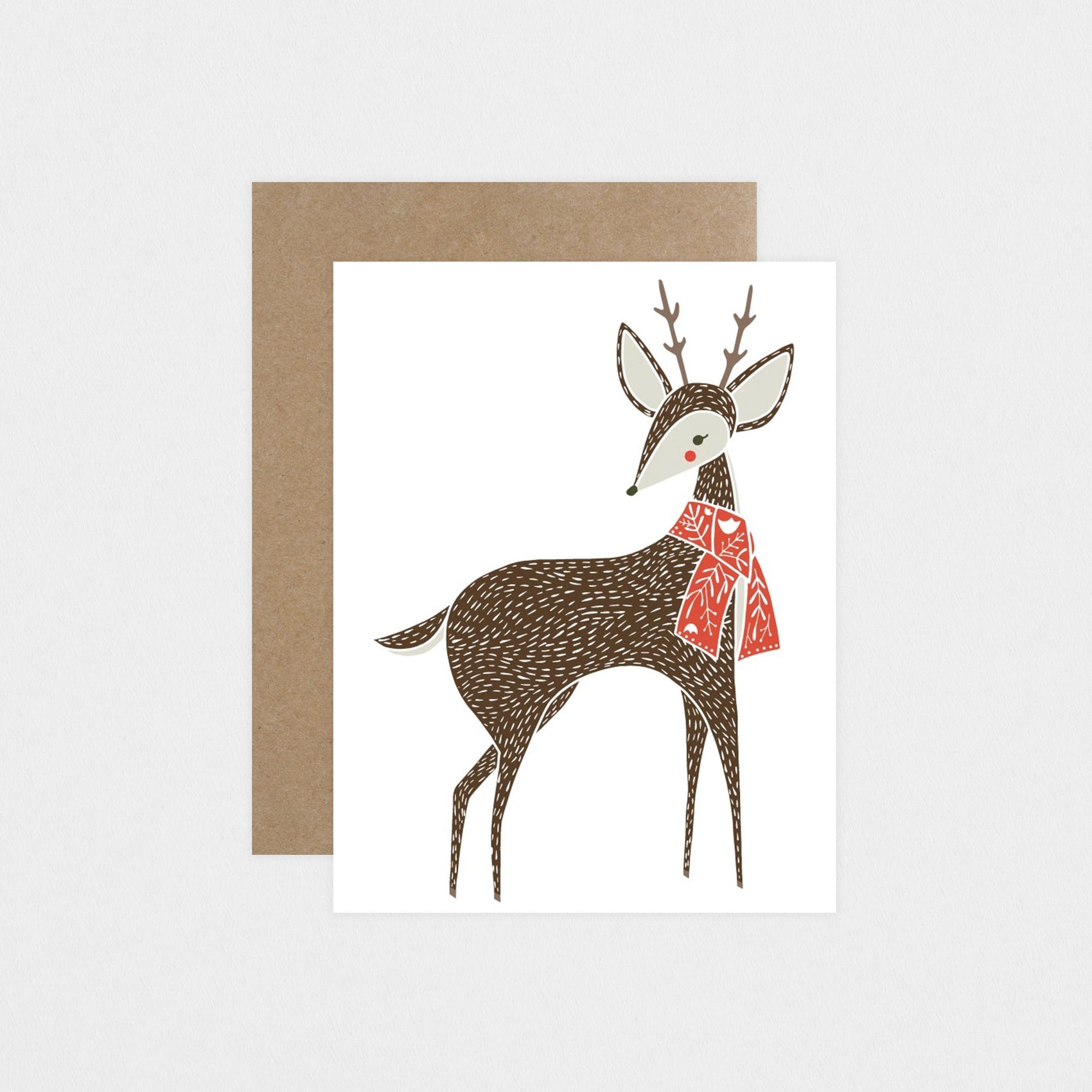 Gingiber Merriment Deer Holiday Cards Boxed 