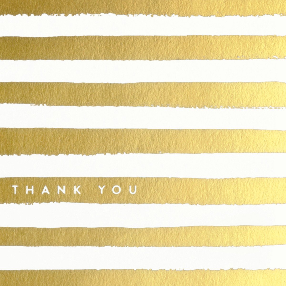 Rifle Paper Co. Gold Painted Stripes Boxed Folded Thank You Cards 