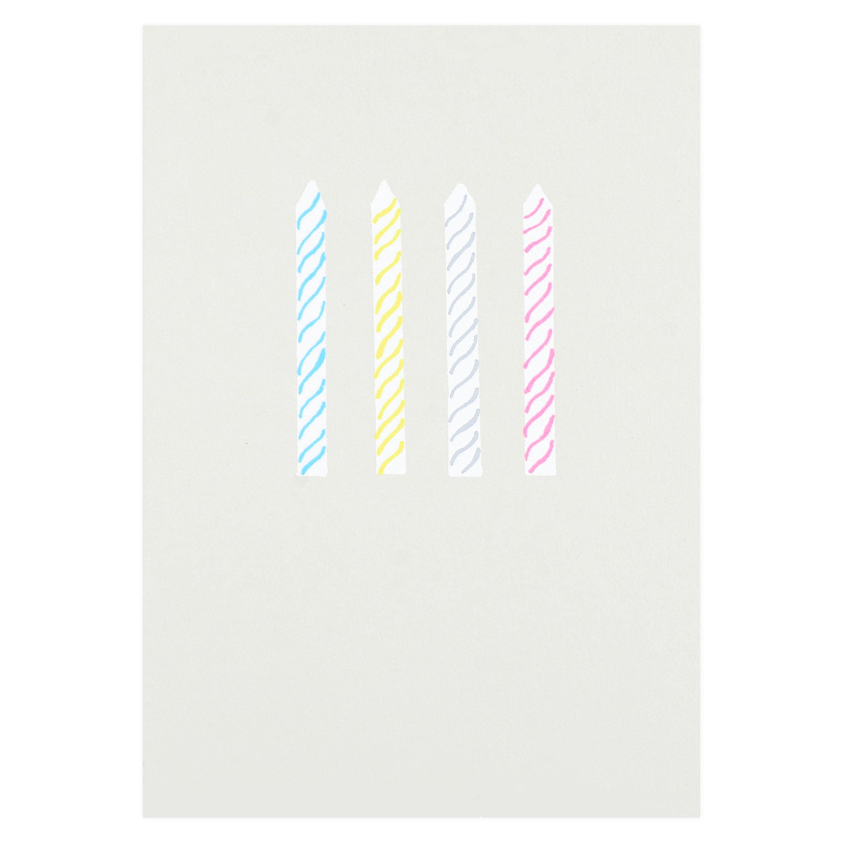 Gold Teeth Brooklyn Birthday Candles Greeting Card 