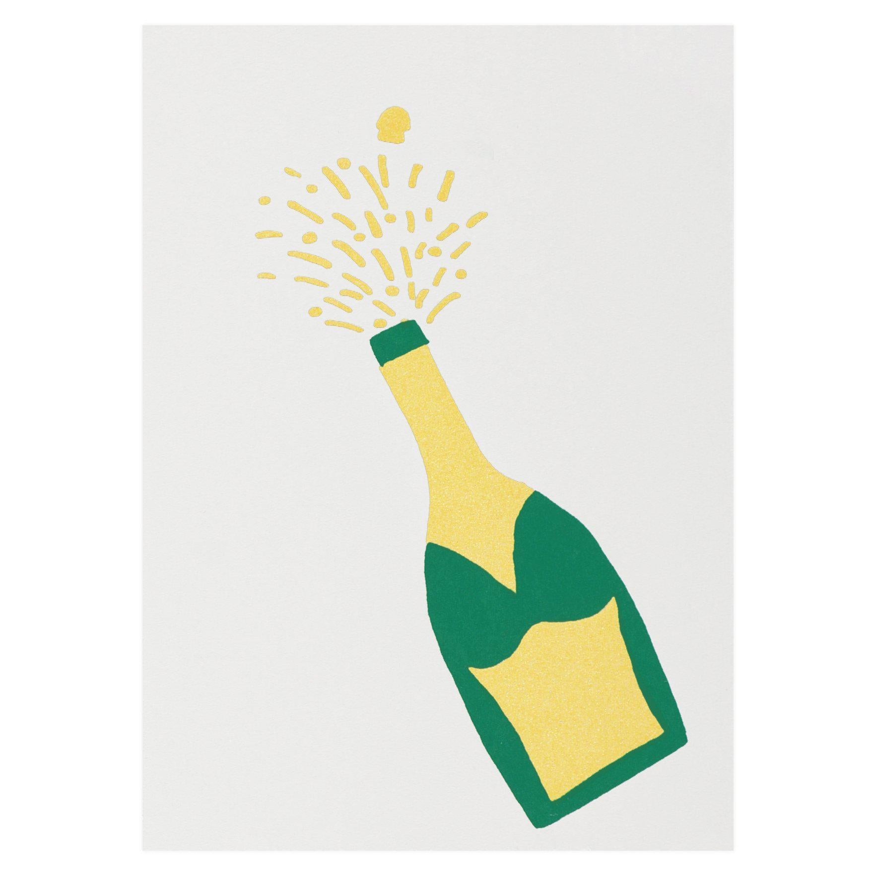 Gold Teeth Brooklyn Champagne Greeting Card 