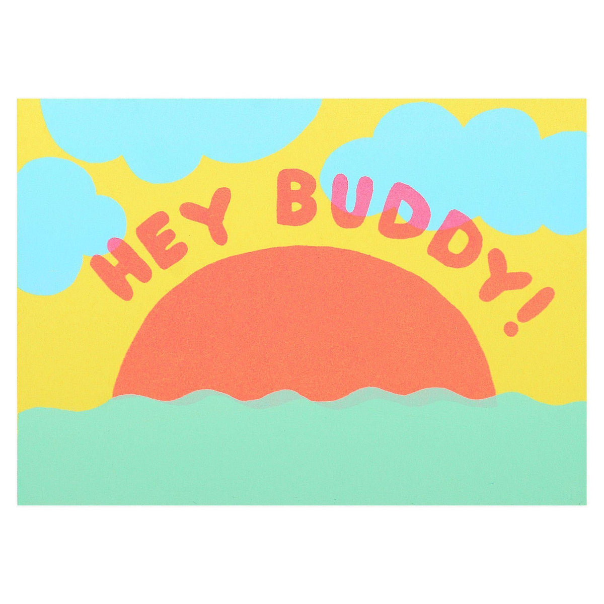 Alphabet Studios Hey Buddy Sunset Greeting Card 