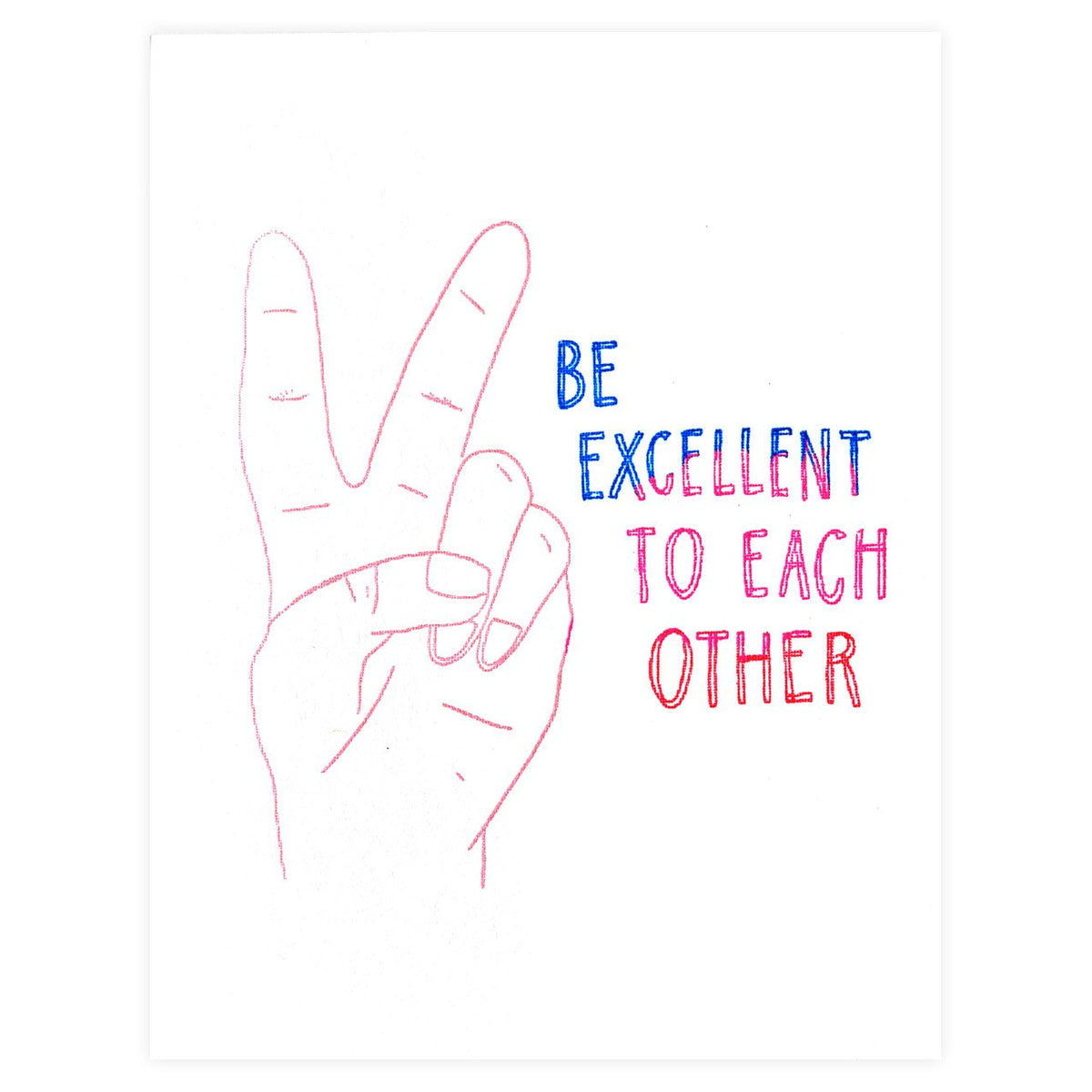 The Great Lakes Be Excellent Greeting Card 