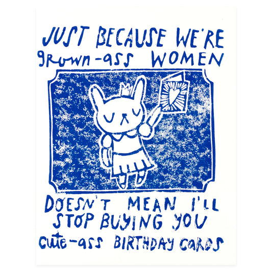 Ghost Academy Grown-Ass Women Cute-Ass Birthday Card 
