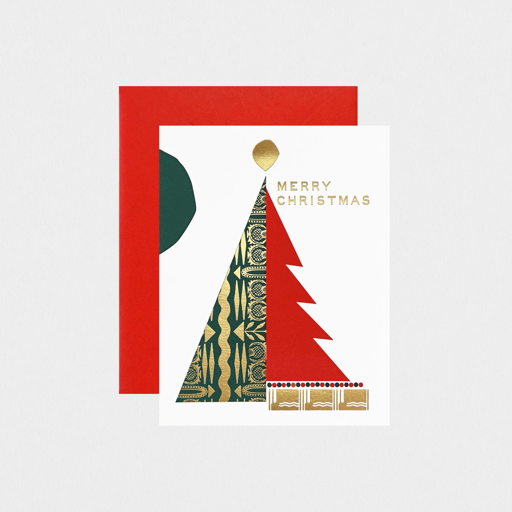 Hammerpress Merry Christmas Tree Christmas Cards Boxed 