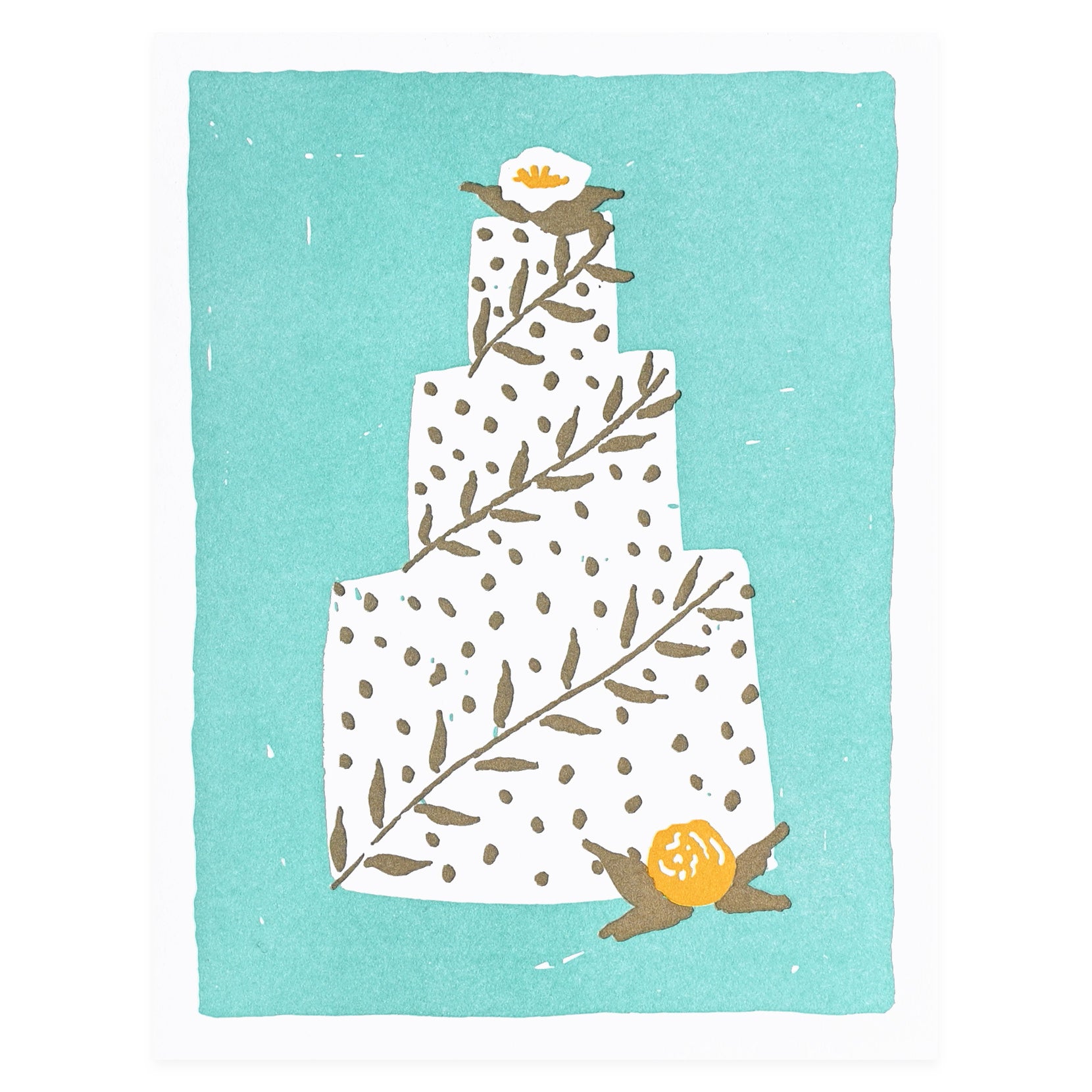 Hammerpress Wedding Cake Greeting Card 