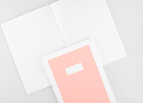 Hanaduri Hanaduri Hanji Dot Grid Notebook Cabinet A5 | 8 Colors Peach