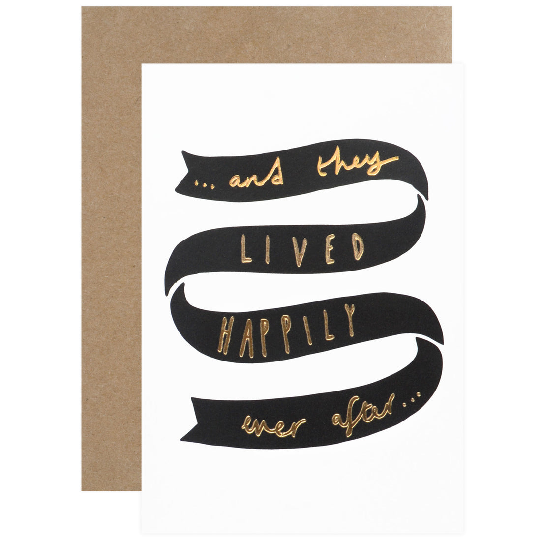Old English Company Happily Ever After Wedding Card 
