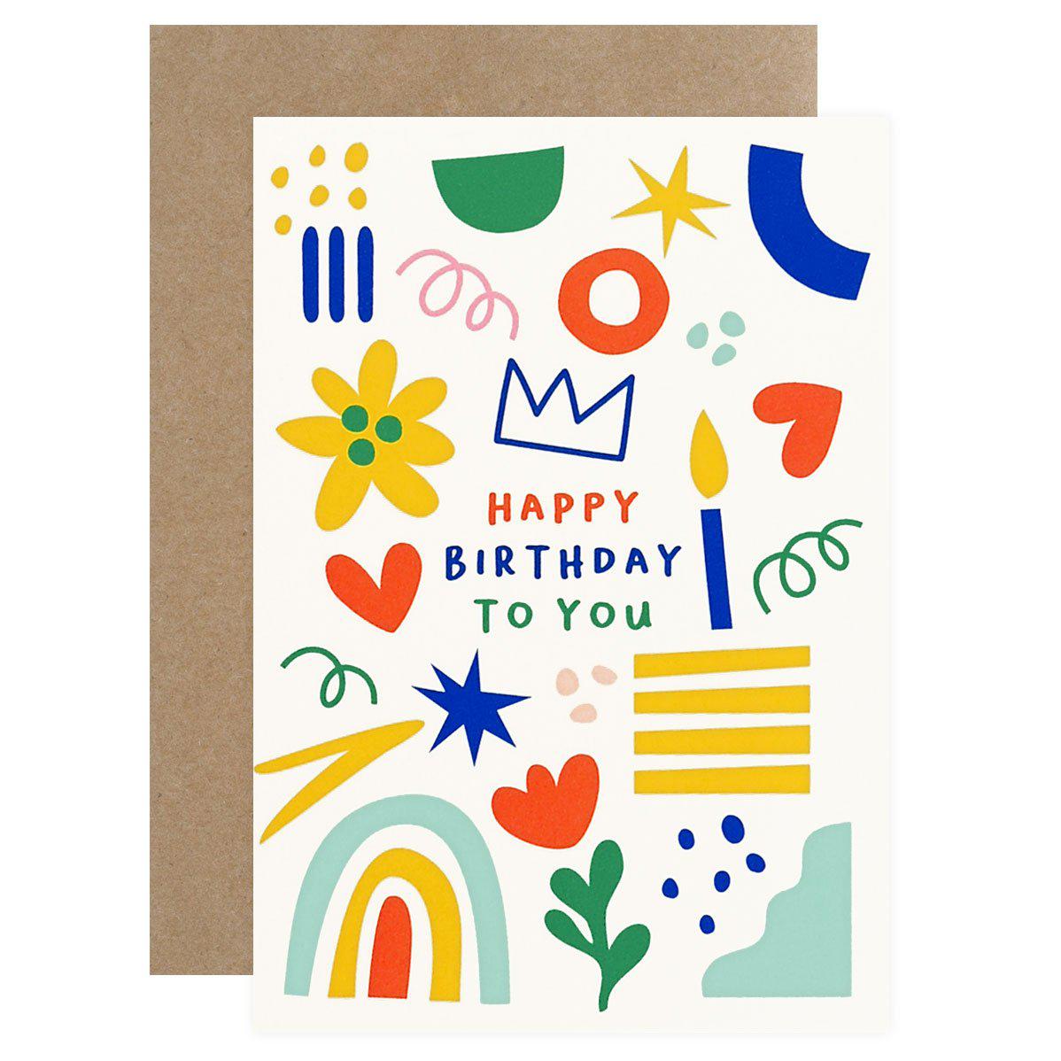 Graphic Factory Happy Birthday Card 