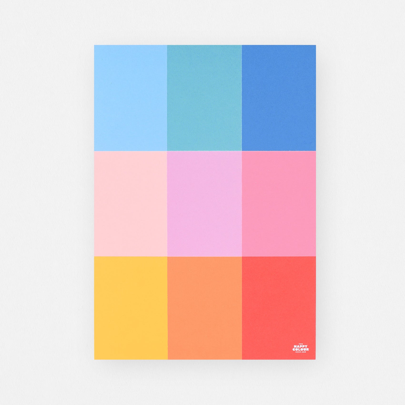 Colour Block Grid Notepad