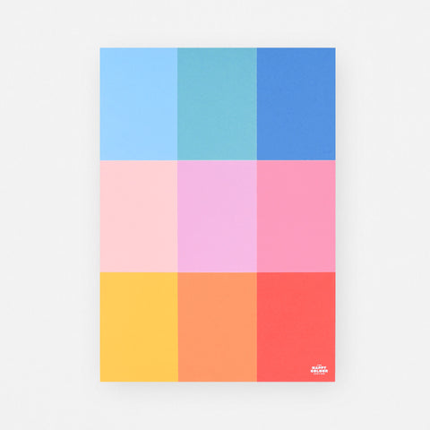 The Happy Colour Shop Colour Block Grid Notepad 