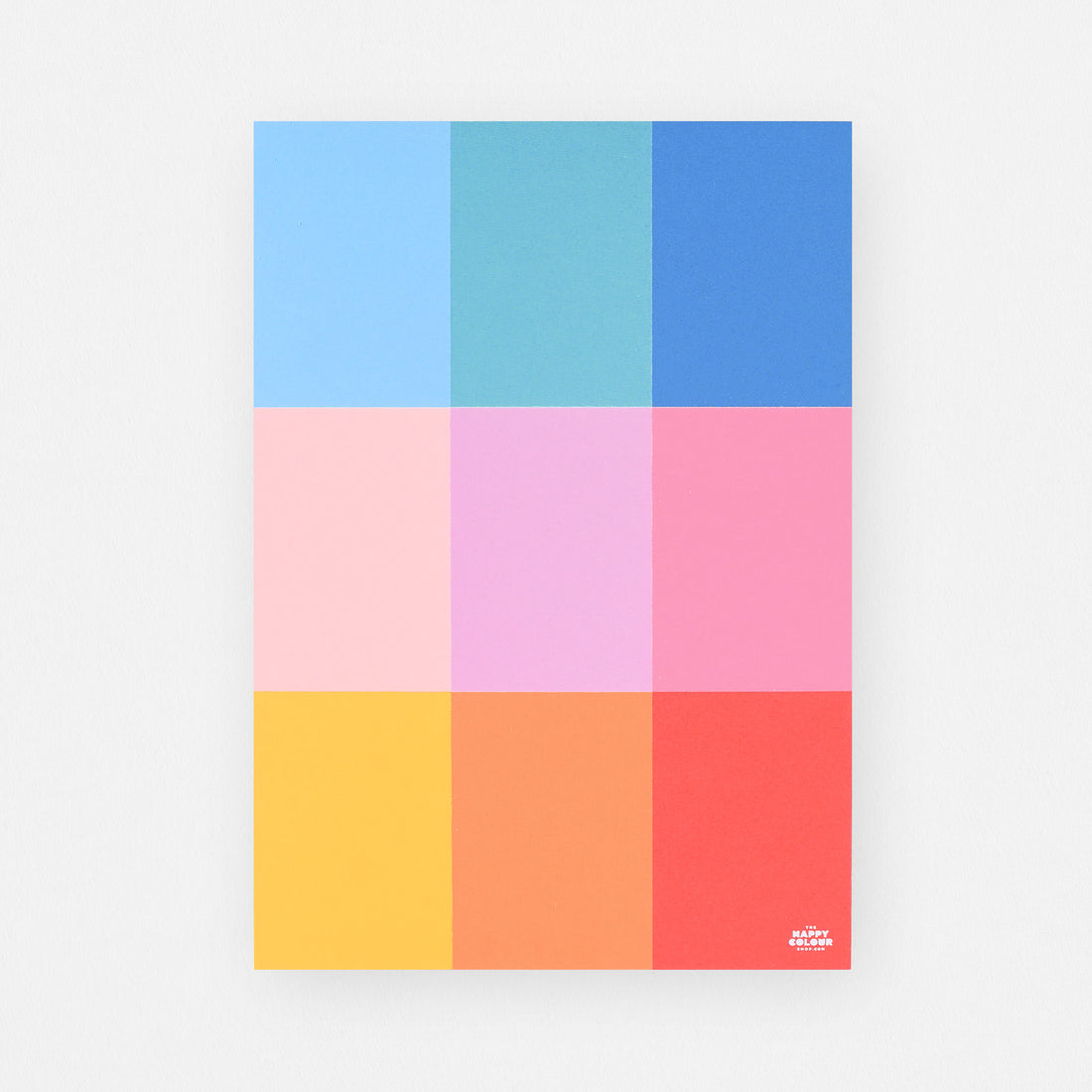 The Happy Colour Shop Colour Block Grid Notepad 