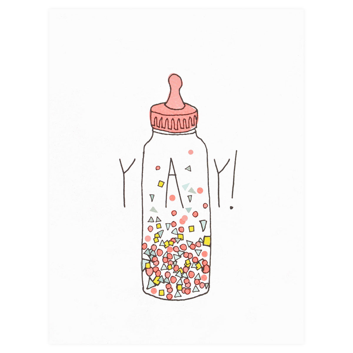 Hartland Cards Yay Confetti New Baby Card