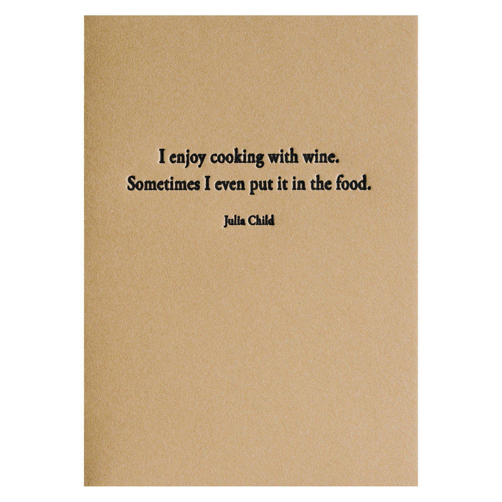 Hat Wig Glove Julia Child Greeting Card 