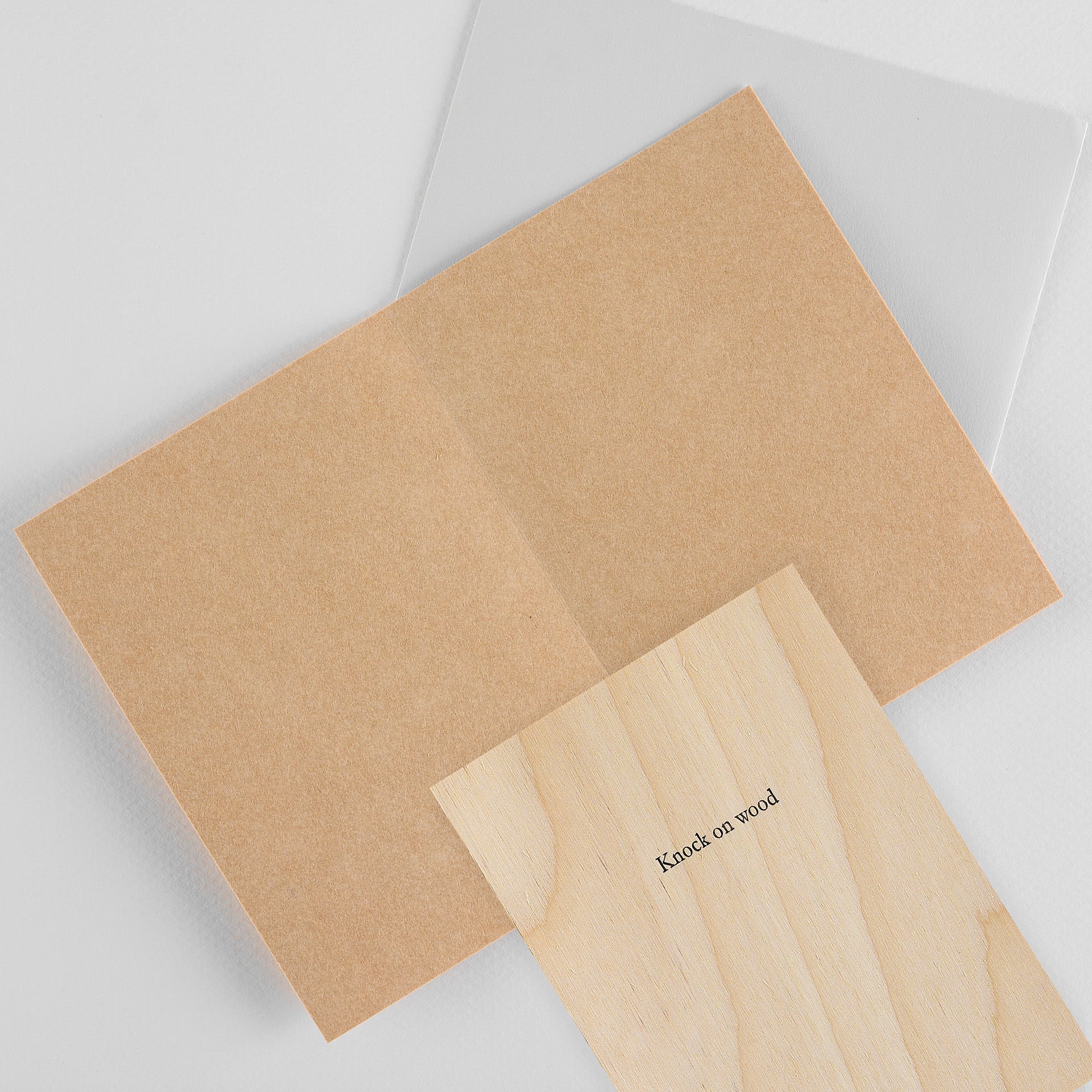 Hat Wig Glove Knock on Wood Greeting Card 