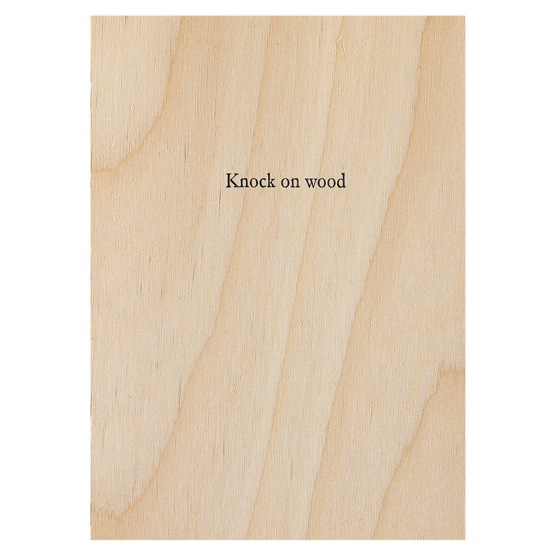 Hat Wig Glove Knock on Wood Greeting Card 