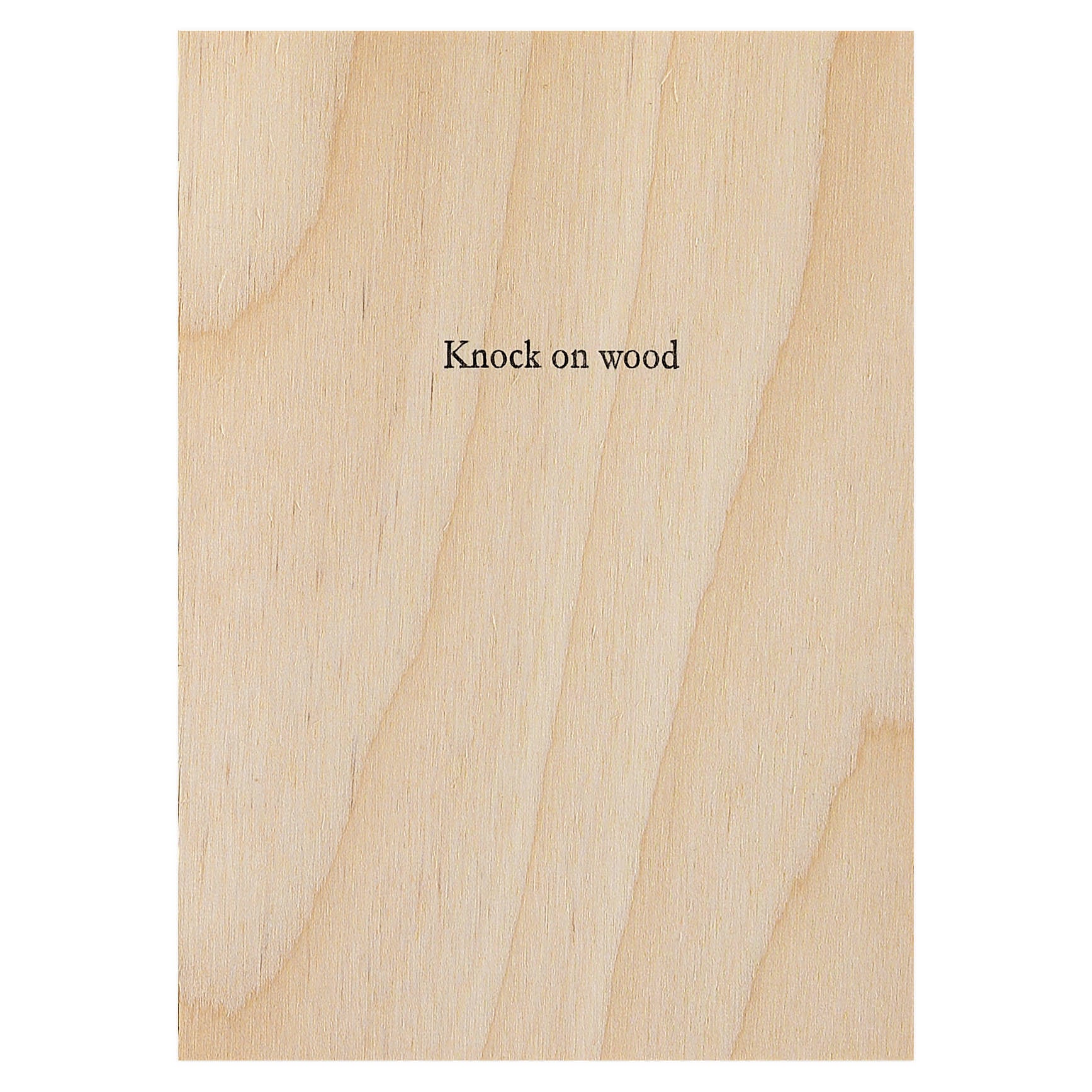 Hat Wig Glove Knock on Wood Greeting Card 