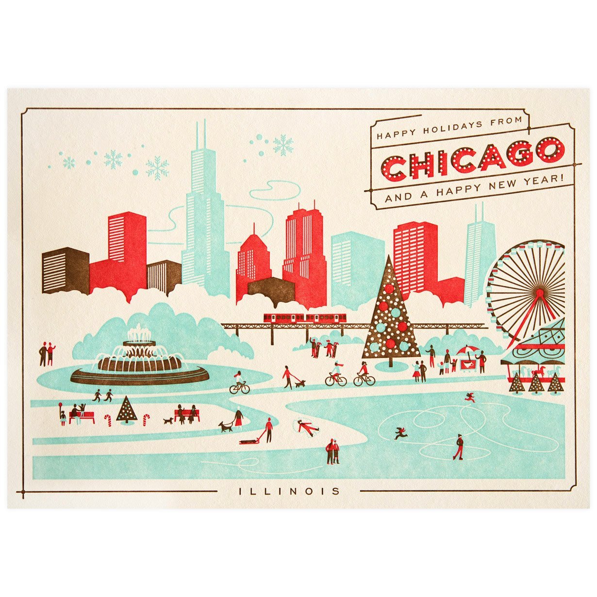 Hello Lucky Happy Holidays From Chicago 