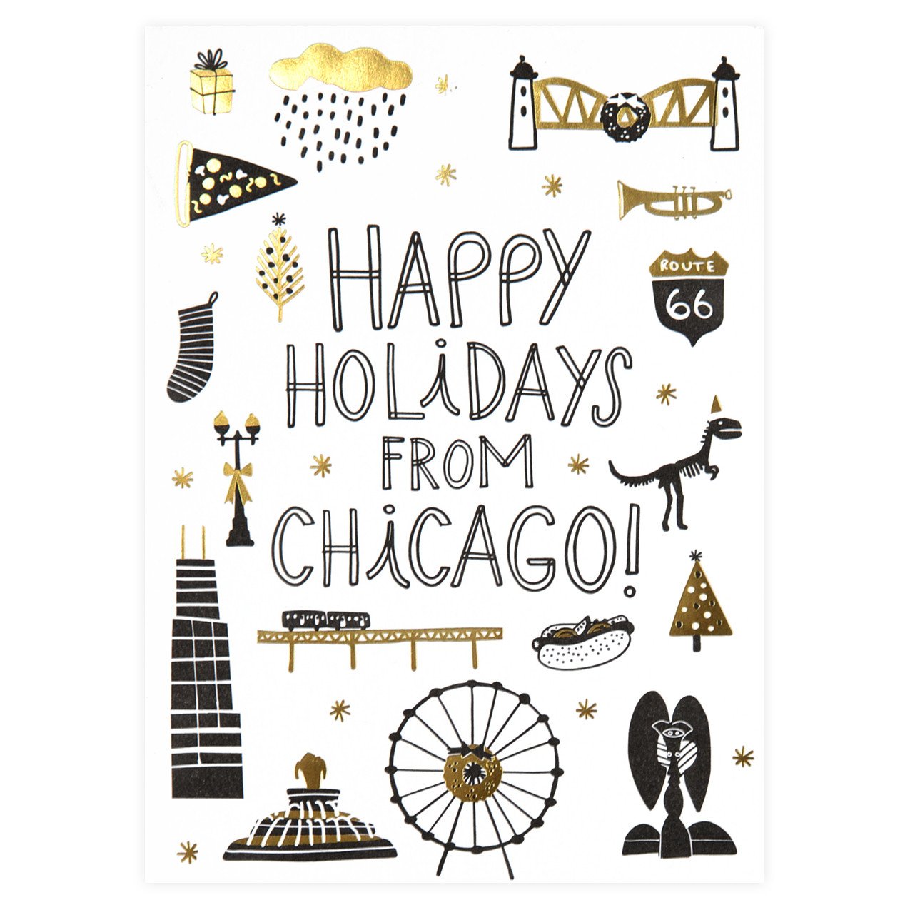 Hello Lucky Chicago Holiday Doodles Boxed Cards 