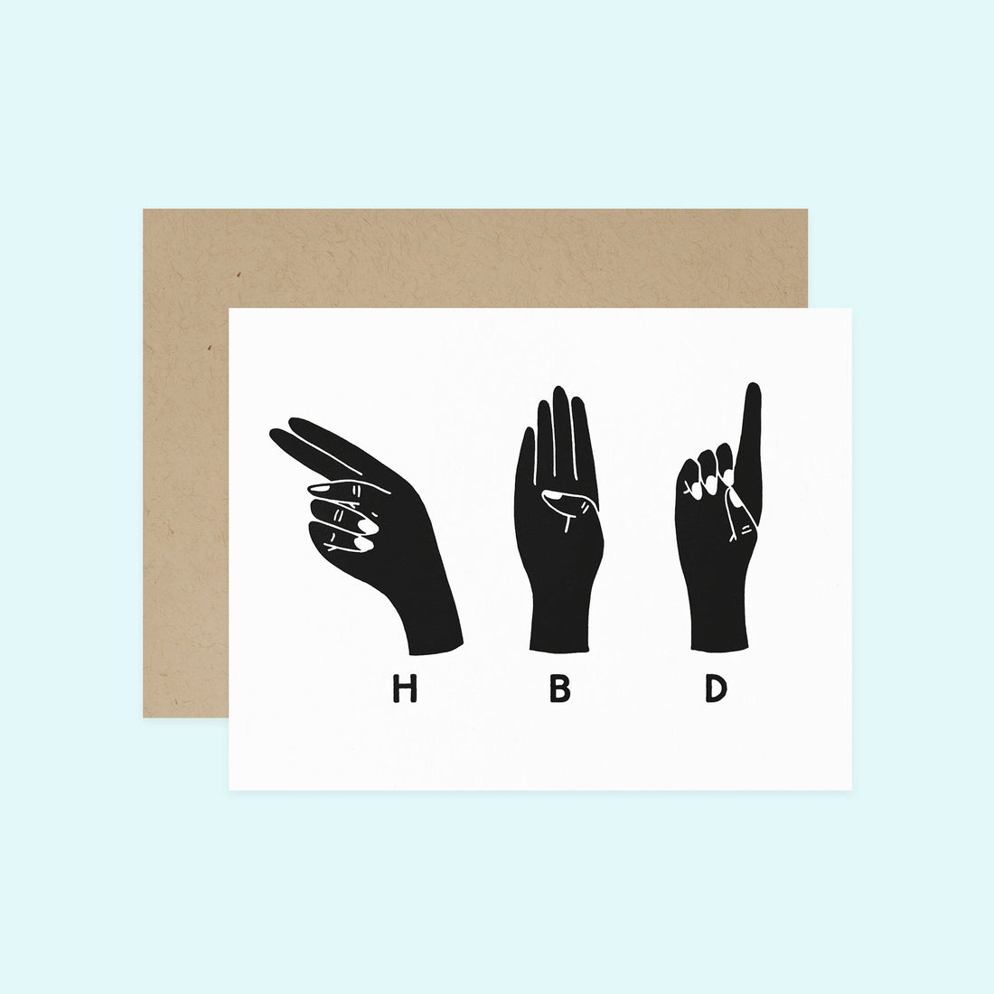 Hello Paper Co. HBD Hands Birthday Card 