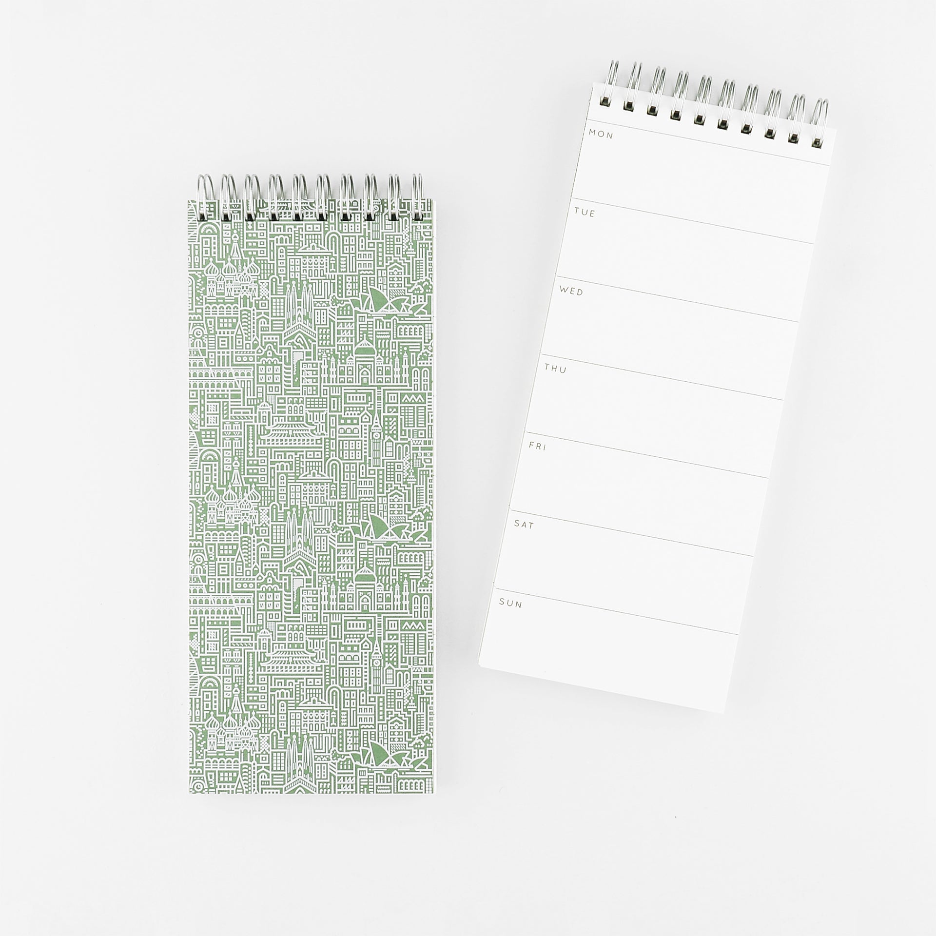 The City Works Hello World Weekly Planner | Blue, Green Or Rust 