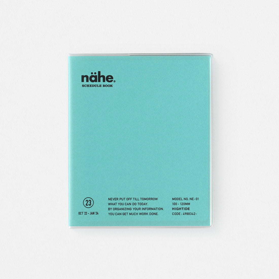 Hightide 2023 Nahe Diary Square Monthly Planner | Gold, Mint, Black, Silver, Pink, Khaki mint