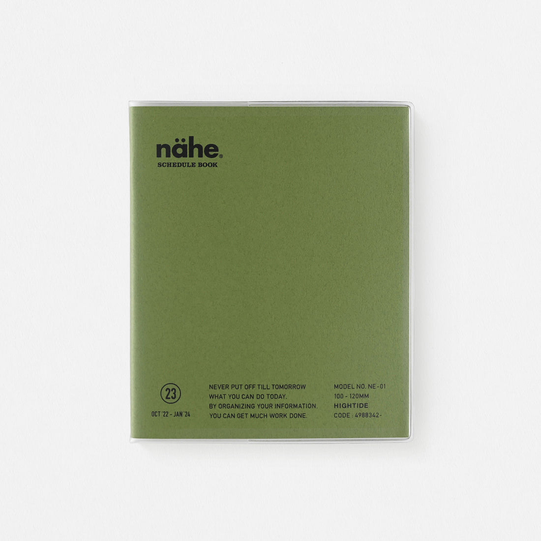 Hightide 2023 Nahe Diary Square Monthly Planner | Gold, Mint, Black, Silver, Pink, Khaki khaki
