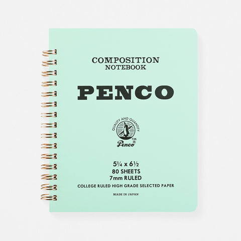 Hightide Penco Coil Composition Notebook 6 Colors  | 3 Sizes Small / Mint