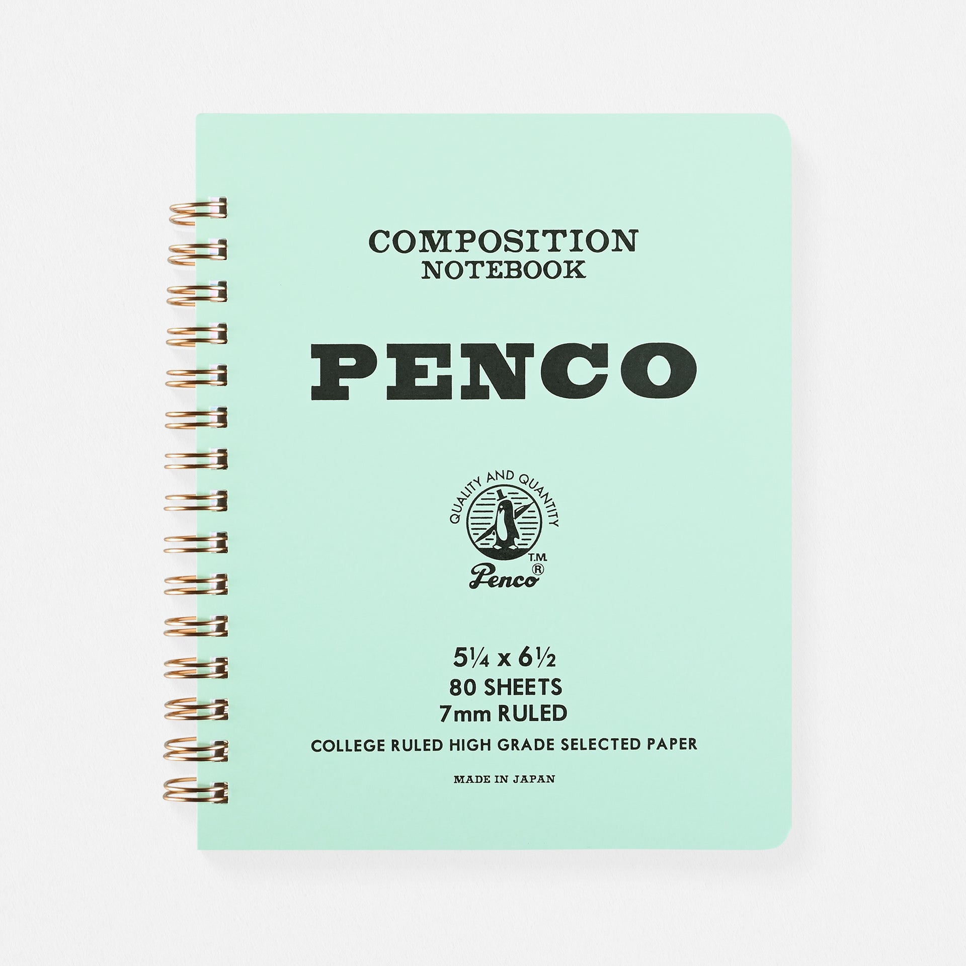 Hightide Penco Coil Composition Notebook 6 Colors  | 3 Sizes Small / Mint