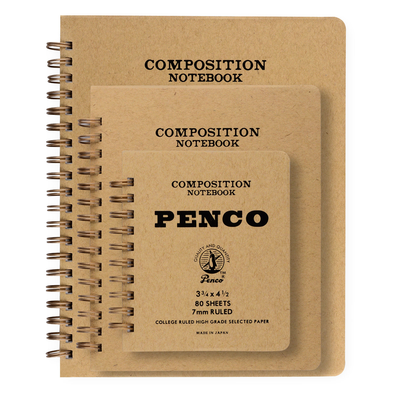 Hightide Penco Coil Composition Notebook 6 Colors  | 3 Sizes 