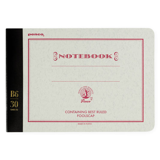 Hightide Penco Foolscap Notebook B6 | In four colors Red