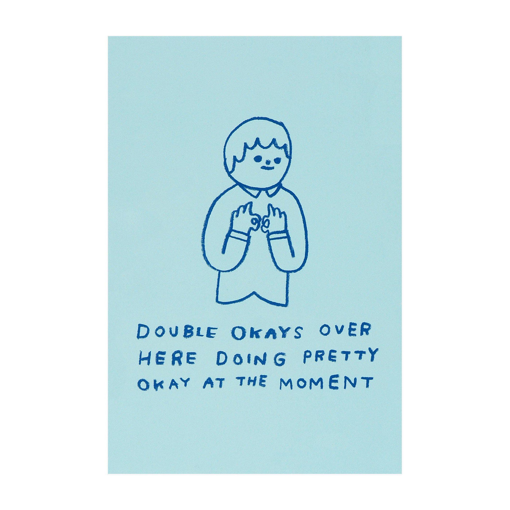 Hiller Goodspeed Double Okays Over Here Postcard 