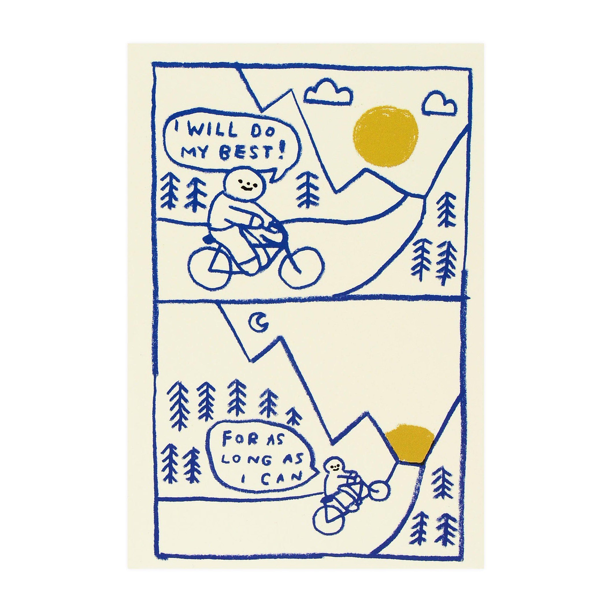 Hiller Goodspeed I Will Do My Best Postcard 
