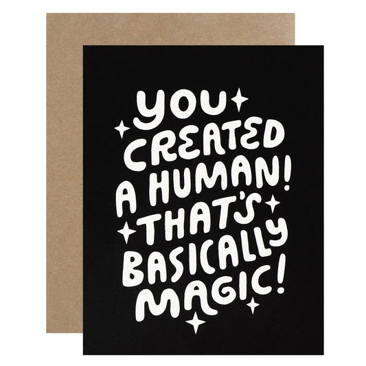Worthwhile Paper Human Magic New Baby Card 